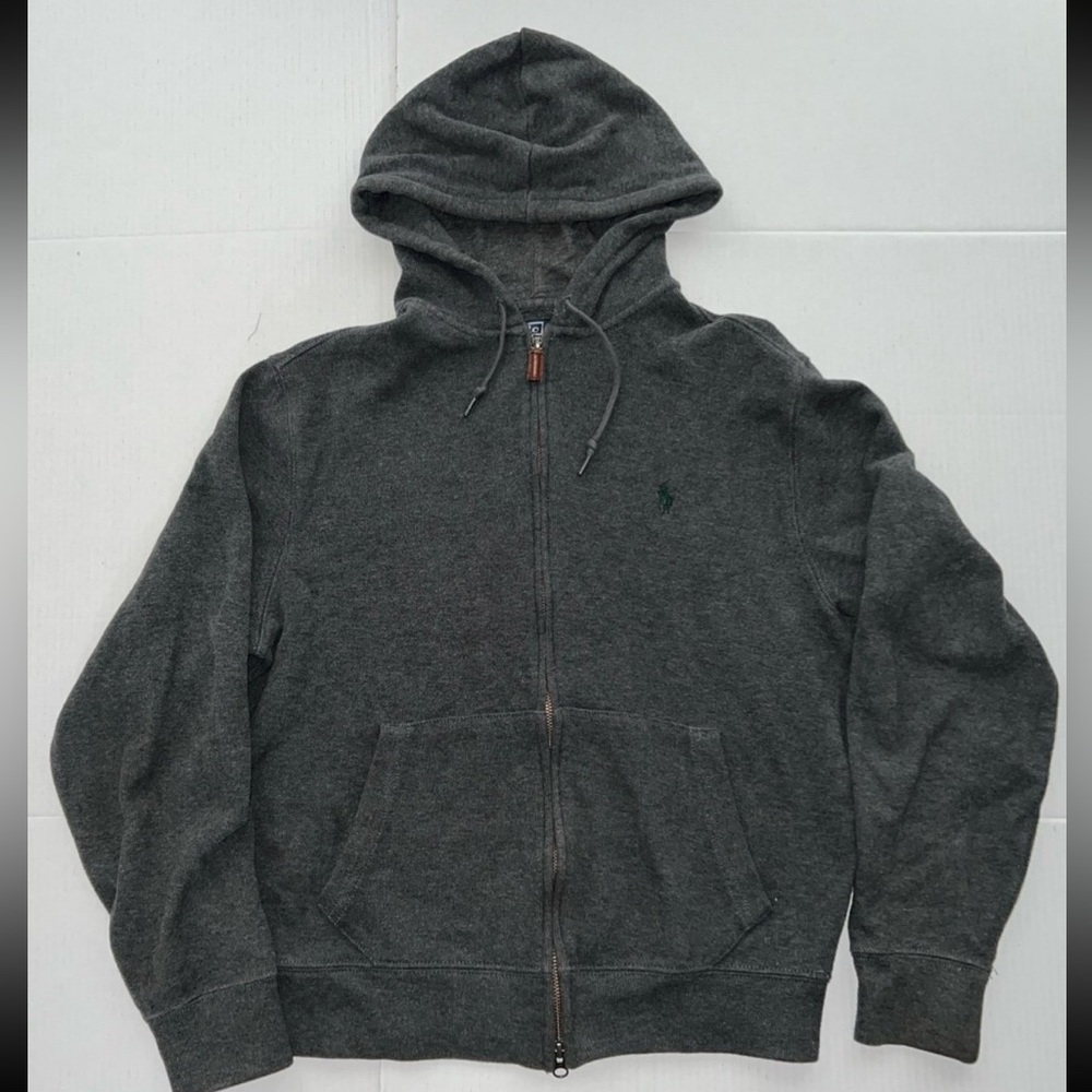 Vintage Polo Ralph Lauren Full Zip Pony Hoodie Mens